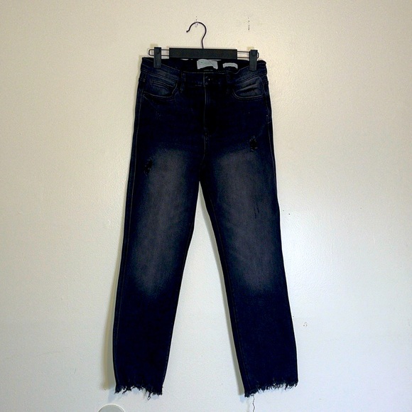 RE Generation By Celebrity Pink | Venus Distressed Grey/Black Jeans - Picture 1 of 7